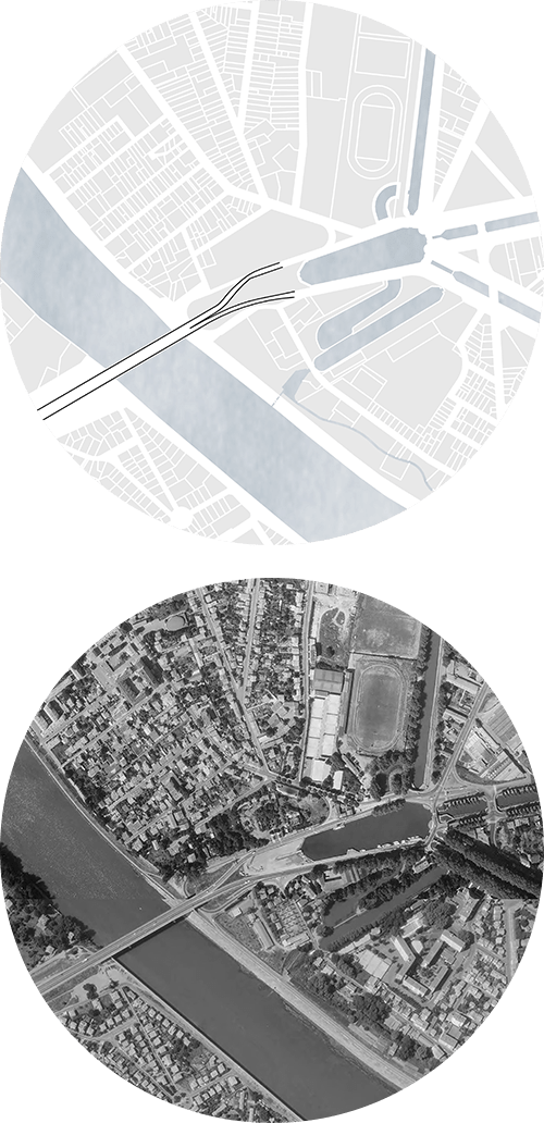1975 : Port de l'embouchure n°1 ; lien rive droite et gauche